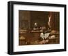 Kitchen of a Dutch Mansion-David the Younger Teniers-Framed Giclee Print