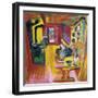 Kitchen of Mountain Cabin-Ernst Ludwig Kirchner-Framed Giclee Print