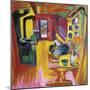 Kitchen of Mountain Cabin-Ernst Ludwig Kirchner-Mounted Giclee Print