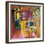 Kitchen of Mountain Cabin-Ernst Ludwig Kirchner-Framed Giclee Print