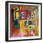 Kitchen of Mountain Cabin-Ernst Ludwig Kirchner-Framed Giclee Print