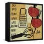 Kitchen Play II-Cheryl Warrick-Framed Stretched Canvas