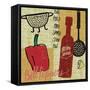 Kitchen Play III-Cheryl Warrick-Framed Stretched Canvas