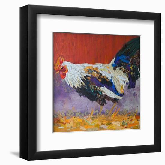 Kitchen Rooster-null-Framed Art Print