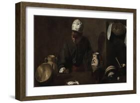 Kitchen Scene, 1618-20-Diego Rodriguez de Silva y Velazquez-Framed Giclee Print