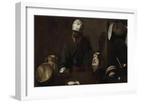 Kitchen Scene, 1618-20-Diego Rodriguez de Silva y Velazquez-Framed Giclee Print