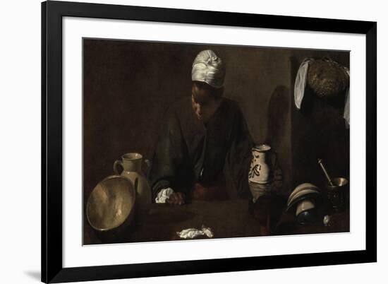 Kitchen Scene, 1618-20-Diego Rodriguez de Silva y Velazquez-Framed Giclee Print