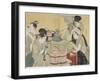 Kitchen Scene, 1794-1795-Kitagawa Utamaro-Framed Giclee Print
