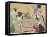 Kitchen Scene, 1794-1795-Kitagawa Utamaro-Framed Stretched Canvas
