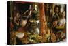 Kitchen Scene, allegory " Voluptas Carnis" Sp 339.-Pieter Aertsen-Stretched Canvas