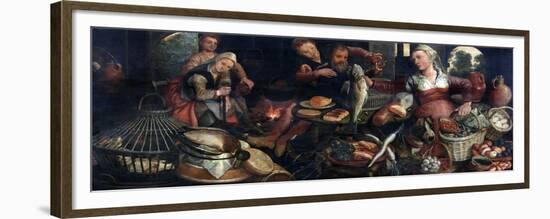 Kitchen Scene, Pieter Aertsen-Pieter Aertsen-Framed Premium Giclee Print