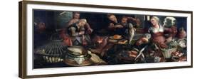 Kitchen Scene, Pieter Aertsen-Pieter Aertsen-Framed Premium Giclee Print