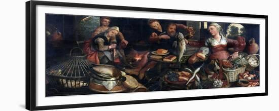 Kitchen Scene, Pieter Aertsen-Pieter Aertsen-Framed Premium Giclee Print