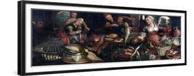 Kitchen Scene, Pieter Aertsen-Pieter Aertsen-Framed Premium Giclee Print