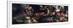 Kitchen Scene, Pieter Aertsen-Pieter Aertsen-Framed Premium Giclee Print