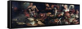 Kitchen Scene, Pieter Aertsen-Pieter Aertsen-Framed Stretched Canvas