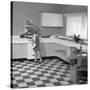 Kitchen Scene, Warwick, Warwickshire, 1966-Michael Walters-Stretched Canvas