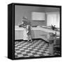 Kitchen Scene, Warwick, Warwickshire, 1966-Michael Walters-Framed Stretched Canvas