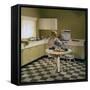 Kitchen Scene, Warwick, Warwickshire, 1966-Michael Walters-Framed Stretched Canvas