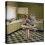 Kitchen Scene, Warwick, Warwickshire, 1966-Michael Walters-Stretched Canvas