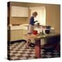 Kitchen Scene, Warwick, Warwickshire, 1966-Michael Walters-Stretched Canvas