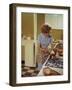 Kitchen Scene, Warwick, Warwickshire, 1966-Michael Walters-Framed Photographic Print