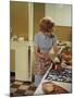 Kitchen Scene, Warwick, Warwickshire, 1966-Michael Walters-Mounted Photographic Print