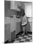 Kitchen Scene, Warwick, Warwickshire, 1966-Michael Walters-Mounted Photographic Print