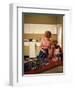 Kitchen Scene, Warwick, Warwickshire, 1966-Michael Walters-Framed Photographic Print