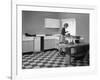 Kitchen Scene, Warwick, Warwickshire, 1966-Michael Walters-Framed Photographic Print