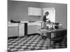 Kitchen Scene, Warwick, Warwickshire, 1966-Michael Walters-Mounted Photographic Print