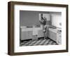 Kitchen Scene, Warwick, Warwickshire, 1966-Michael Walters-Framed Photographic Print