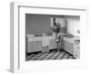 Kitchen Scene, Warwick, Warwickshire, 1966-Michael Walters-Framed Photographic Print