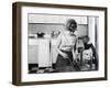 Kitchen Scene, Warwick, Warwickshire, 1966-Michael Walters-Framed Photographic Print