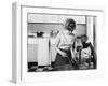 Kitchen Scene, Warwick, Warwickshire, 1966-Michael Walters-Framed Photographic Print