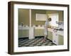 Kitchen Scene, Warwick, Warwickshire, 1966-Michael Walters-Framed Photographic Print