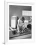 Kitchen Scene, Warwick, Warwickshire, 1966-Michael Walters-Framed Photographic Print