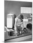 Kitchen Scene, Warwick, Warwickshire, 1966-Michael Walters-Mounted Photographic Print