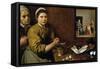 Kitchen Scene with Christ in the House of Martha and Mary, circa 1618-Diego Velazquez-Framed Stretched Canvas