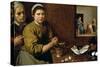 Kitchen Scene with Christ in the House of Martha and Mary, circa 1618-Diego Velazquez-Stretched Canvas