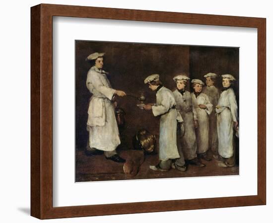 Kitchen Scene-Auguste Theodule Ribot-Framed Giclee Print