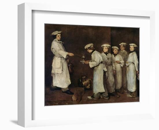 Kitchen Scene-Auguste Theodule Ribot-Framed Giclee Print