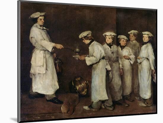 Kitchen Scene-Auguste Theodule Ribot-Mounted Giclee Print