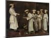 Kitchen Scene-Auguste Theodule Ribot-Mounted Giclee Print