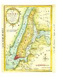 Map of New York City 1869-Kitchen - Shannon-Mounted Art Print