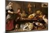 Kitchen Still Life with a Maid and Young Boy-Frans Snyders-Mounted Art Print