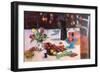 Kitchen Still Life with Chinese Lanterns, 2019 (Acrylic)-Ann Oram-Framed Giclee Print