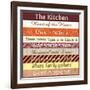 Kitchen Thoughts Patterns-Lauren Gibbons-Framed Art Print