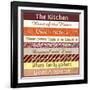 Kitchen Thoughts Patterns-Lauren Gibbons-Framed Art Print