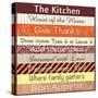 Kitchen Thoughts Patterns-Lauren Gibbons-Stretched Canvas